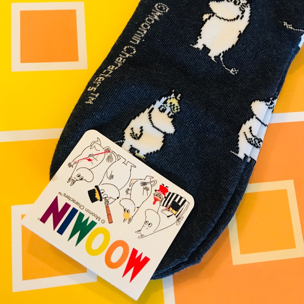 Sold!!One pair Moomin socks -blue New - Picture 4 of 4